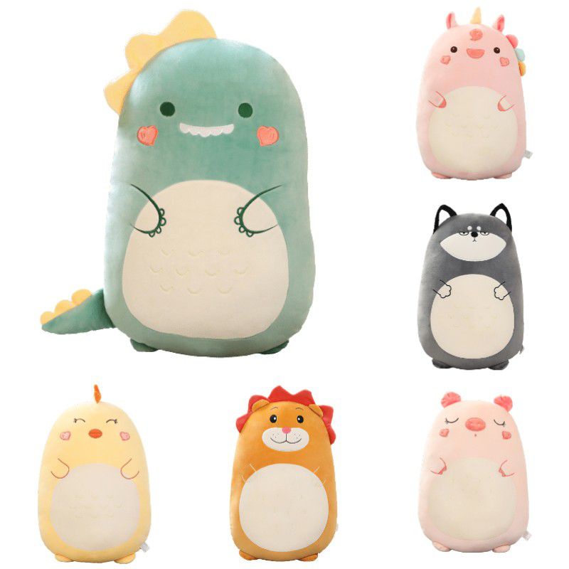 Bantal Boneka Plush Hewan Lucu Untuk Dekorasi Ruangan Dan Hadiah Anak Dinosaurus/lion 17.1in-31.5in