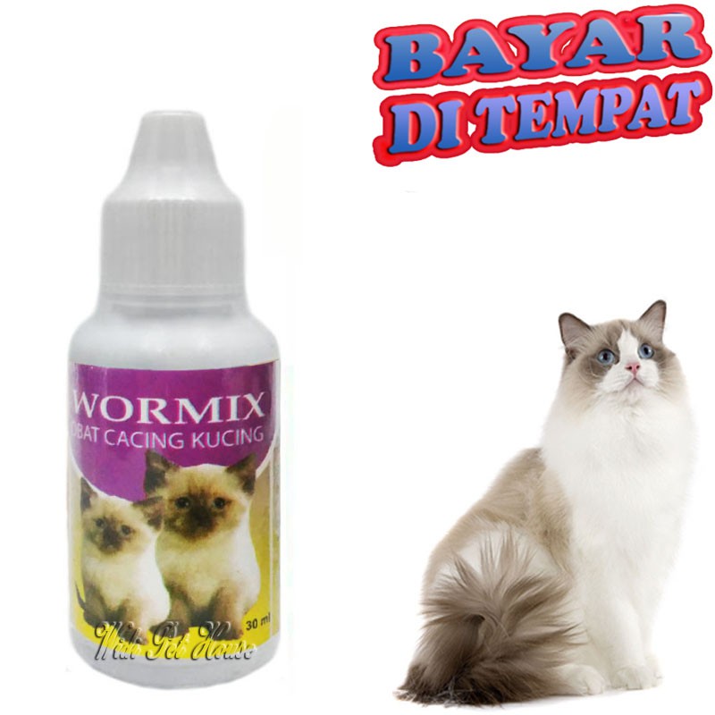 Obat Cacing Kucing Kurus WORMIX Sakit Cacingan Kitten
