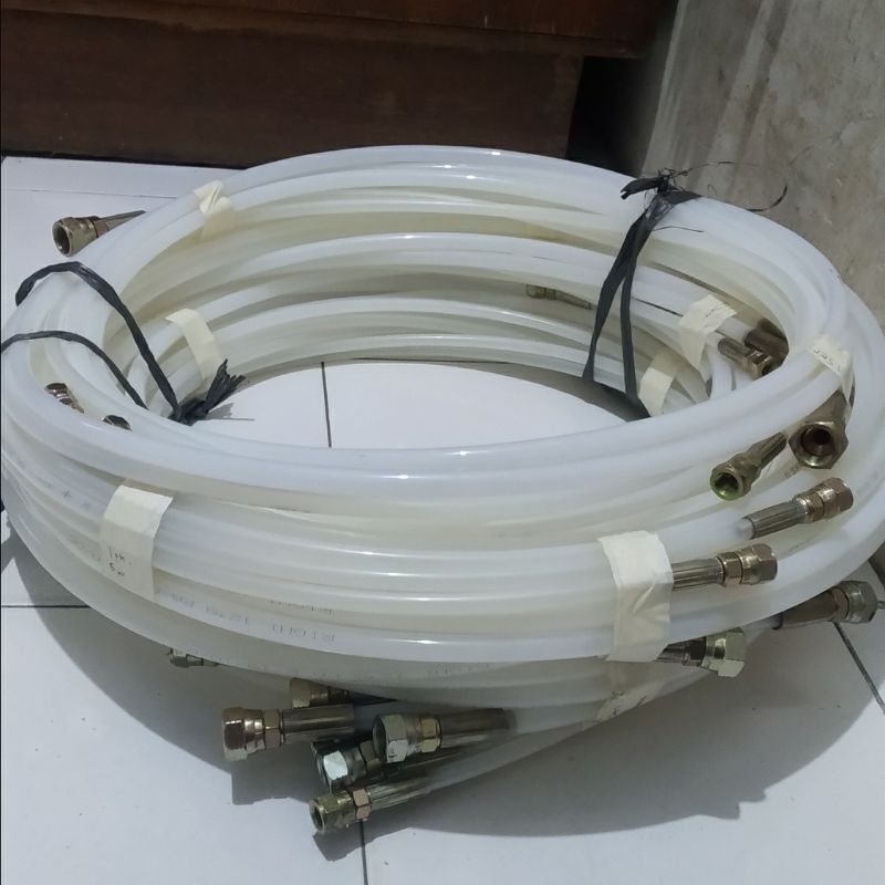 pipa AC fleksible 1/4-5/8 panjang 5mtr + busa armaflek