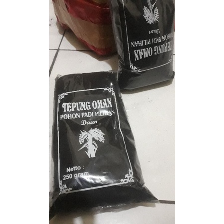 

Tepung Oman Pohon Padi Pilihan - Tepung Merang - Netto 250g-Termurah