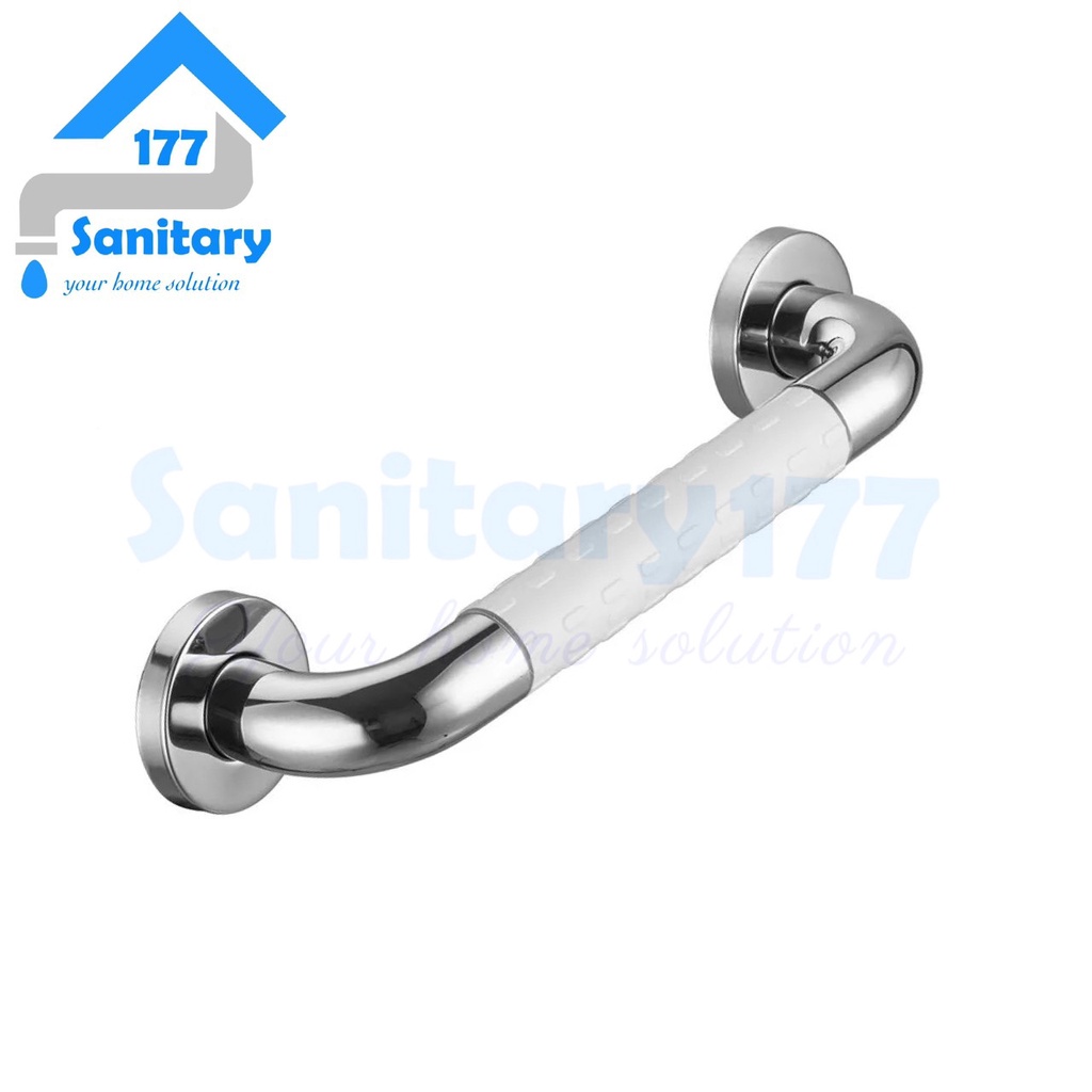 Grab Bar Stainless jumbo 40cm ABS-pegangan closet kloset pipa 35mm gagang kamar mandi toilet gede tebal kuat grip bar handle