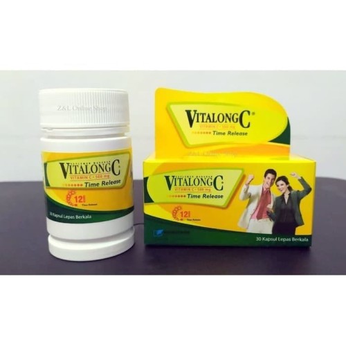 VITALONG C - VITAMIN C 500MG - Daya Tahan Tubuh - 30 TABLET