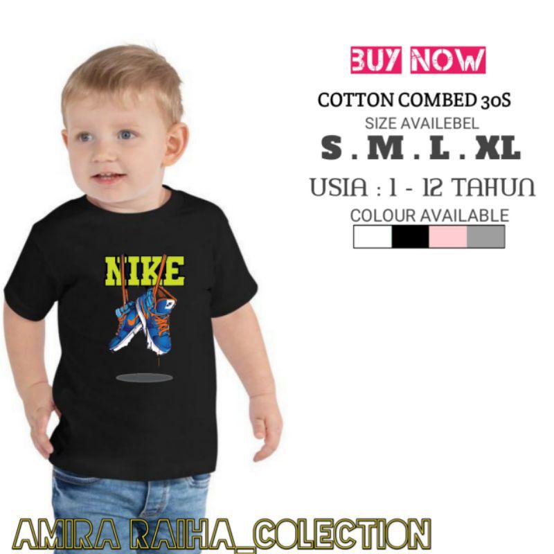 Kaos anak Nike/kaos nike anak/baju anak aneka gambar