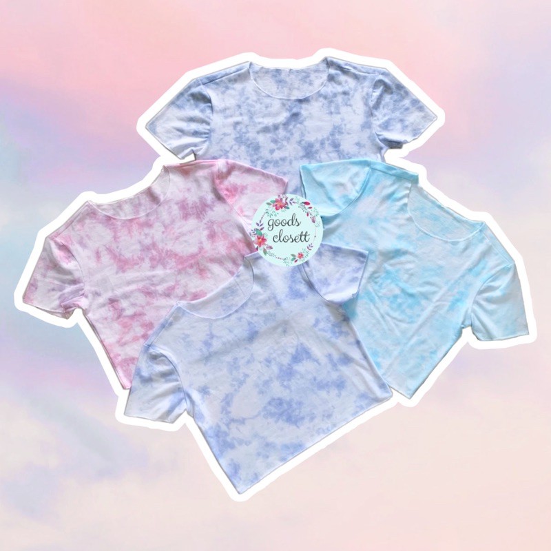 TIE DYE crop handmade / atasan crop wanita tie dye patch