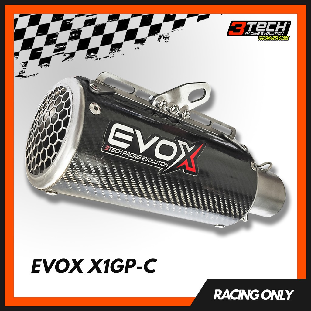 Knalpot EVOX X1GP-Carbon Fullsystem by 3Tech Racing Evolution