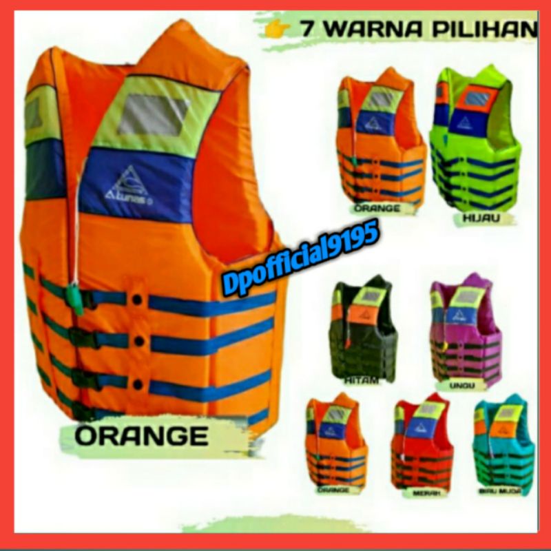 Baju/Rompi pelampung Atunas Siz S/M/L/XL/Life Vest/Life Jacket/Jaket pelampung Atunas