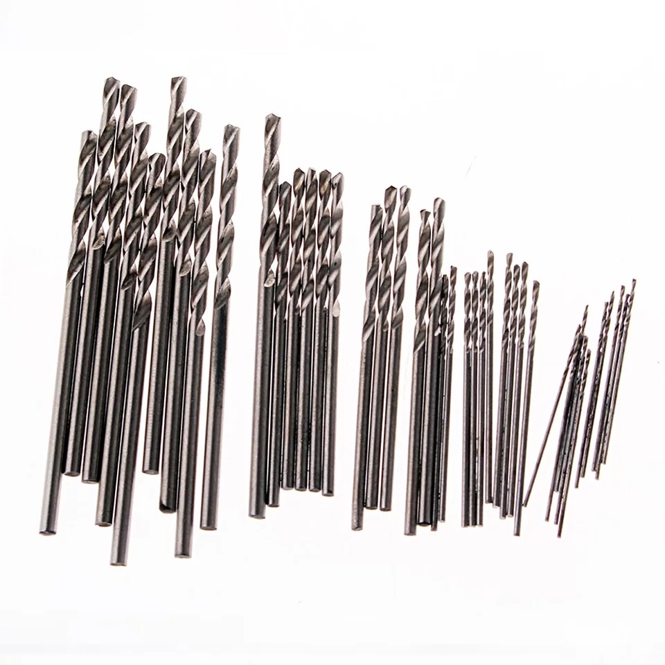 Mata Bor Drill HSS Twist Drill Bit 0.6-2.0mm 40 PCS Untuk Hard Logam