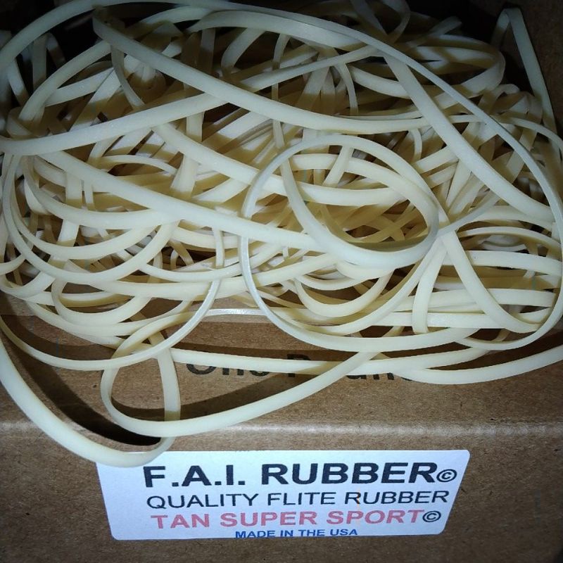 2mtr Karet FAI Tan 2.4mm karet FAI 3/32 inch rubber power Karet FAI
