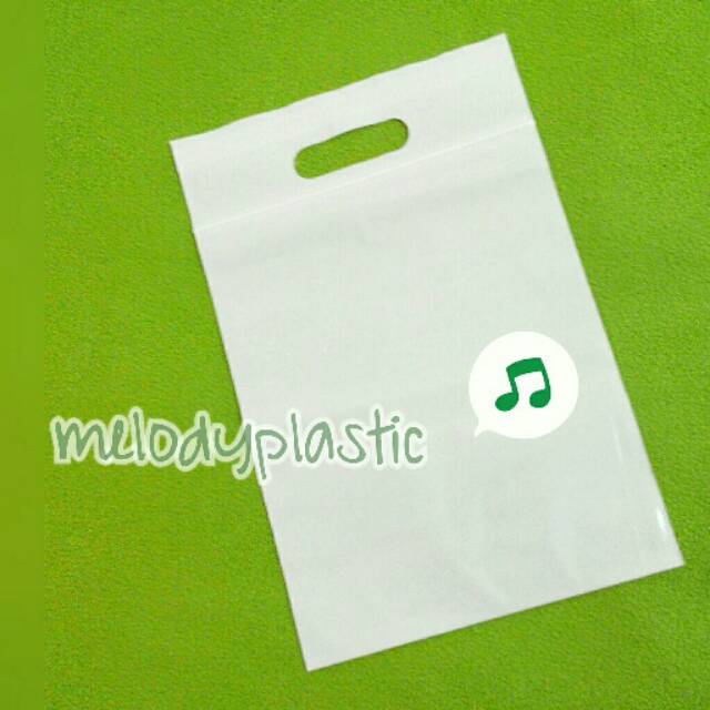 Plastik 20x25 +5 cm klippond bening/putih/hitam