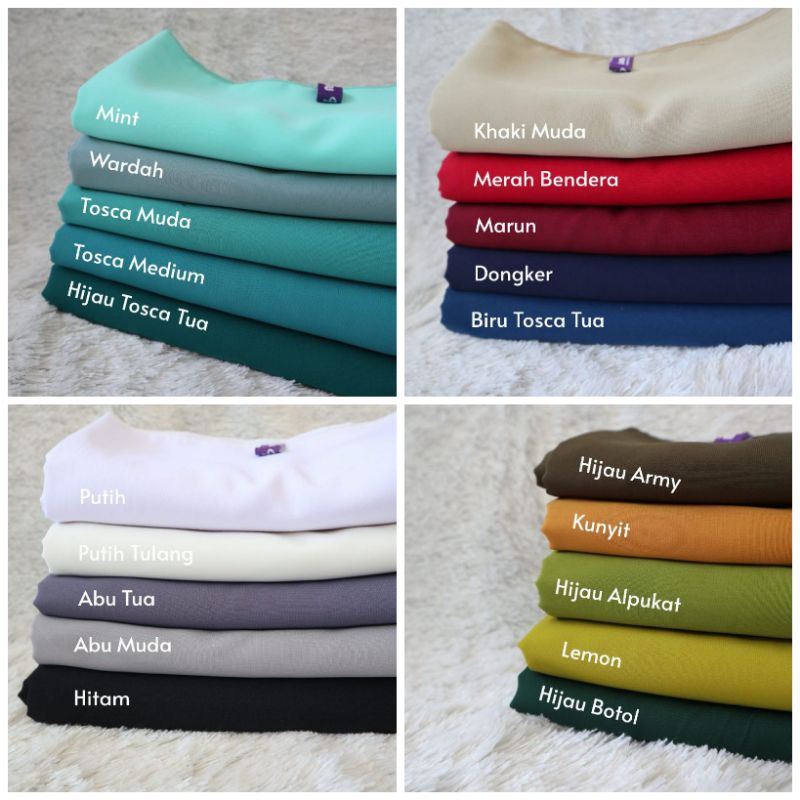 PROMO KAIN WOOLPEACH / WOLVIS /WOLFIS WOLPIS POLOS PREMIUM / HQ / GRADE A (per 0,5m)  bahan gamis / 