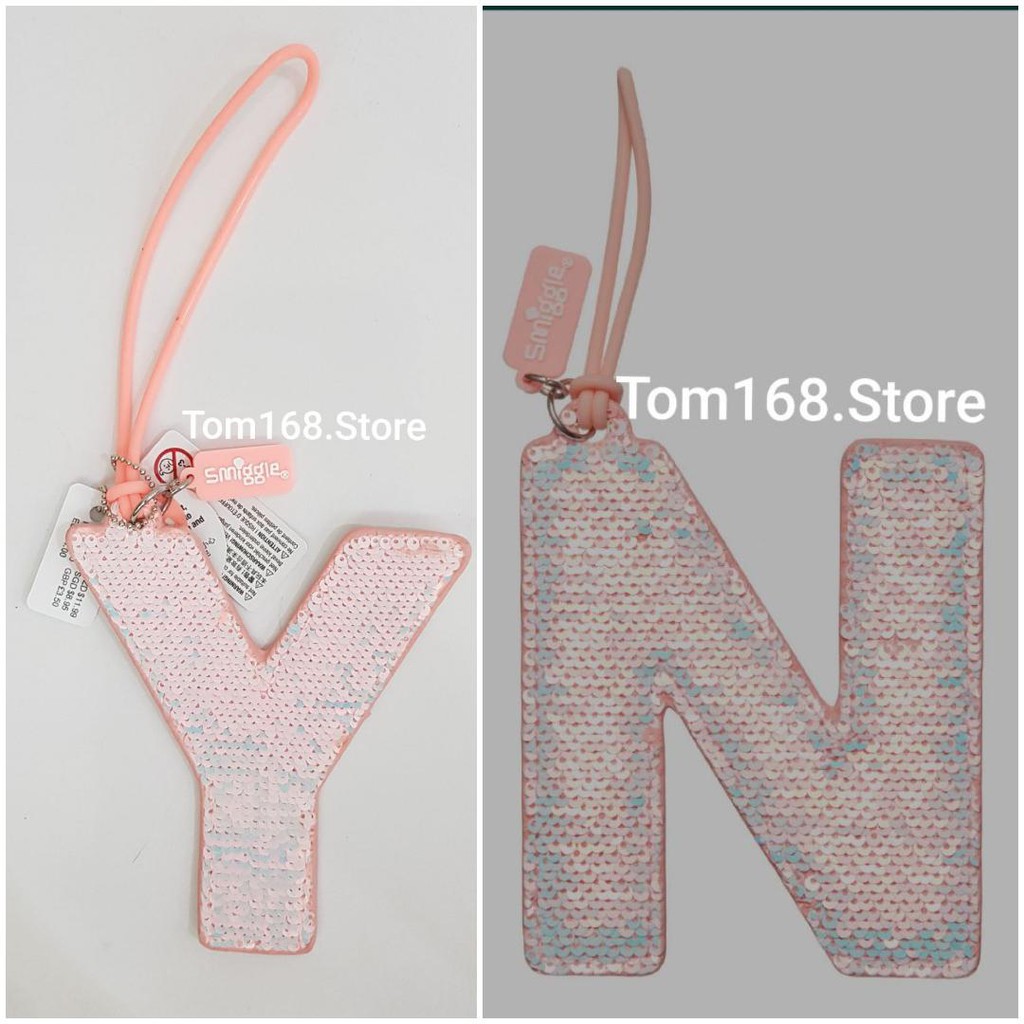 SMIGGLE ALPHABET / REVERSE BAG TAG