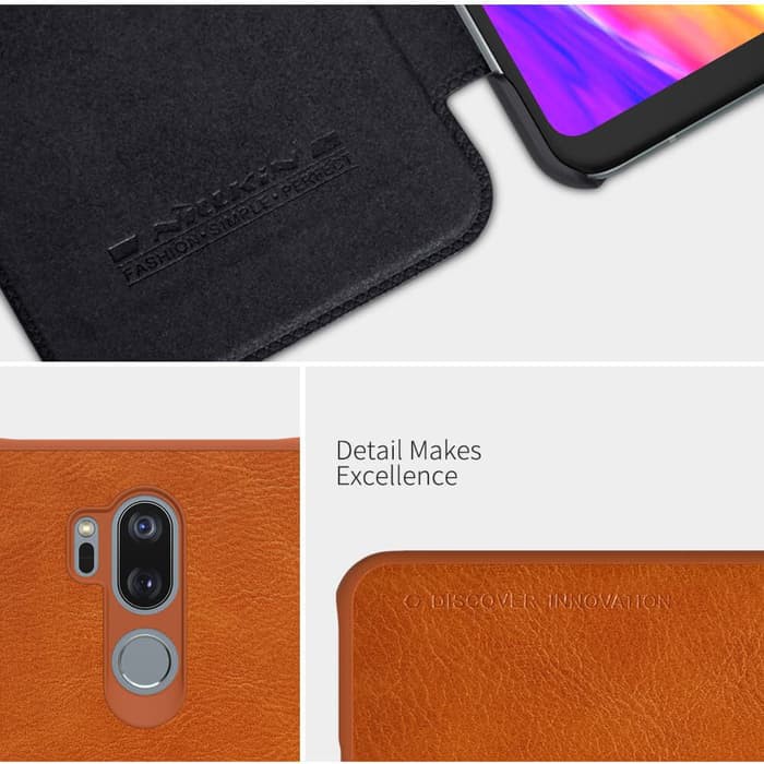 Flip Cover LG G7 ThinQ Nillkin Qin Leather Flip Hard Case Original