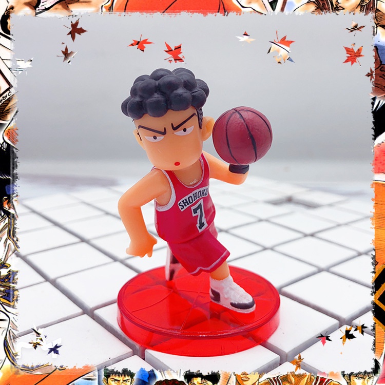 【New】Slam Dunk Hanamichi Sakuragi  Rukawa Kaede Mitsui Hisashi PVC Action Figure Model Gifts Anime