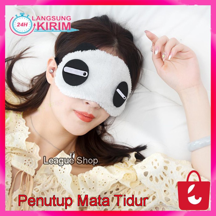 Penutup Mata Tidur Karakter Panda Masker Topeng Panda Tidur Penutup Mata Alat Kesehatan