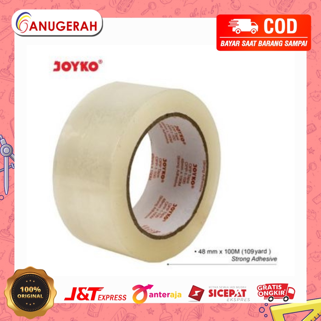 

JOYKO 2X100 OPP / LAKBAN BENING / TRANSPARAN