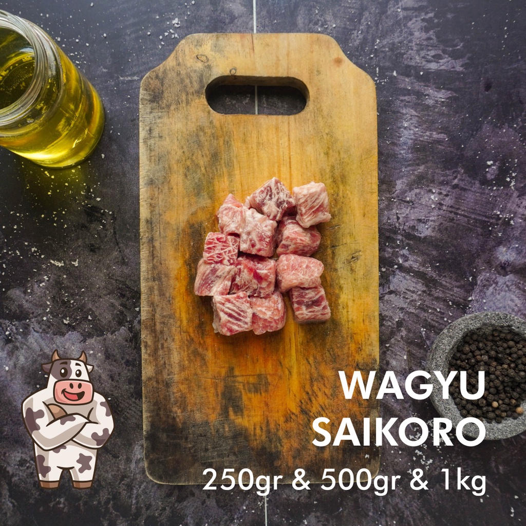 

Daging Sapi Wagyu Saikoro Premium Meltik Cube / Wagyu Saikoro Cube 250gr, 500gr, 1kg