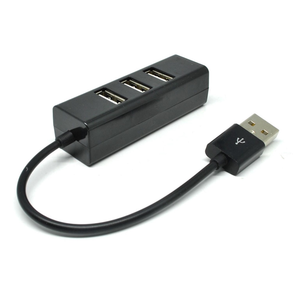 EASYIDEA Portable USB Hub 4 Port - HB3004-Hitam-Slot USB-4 Port