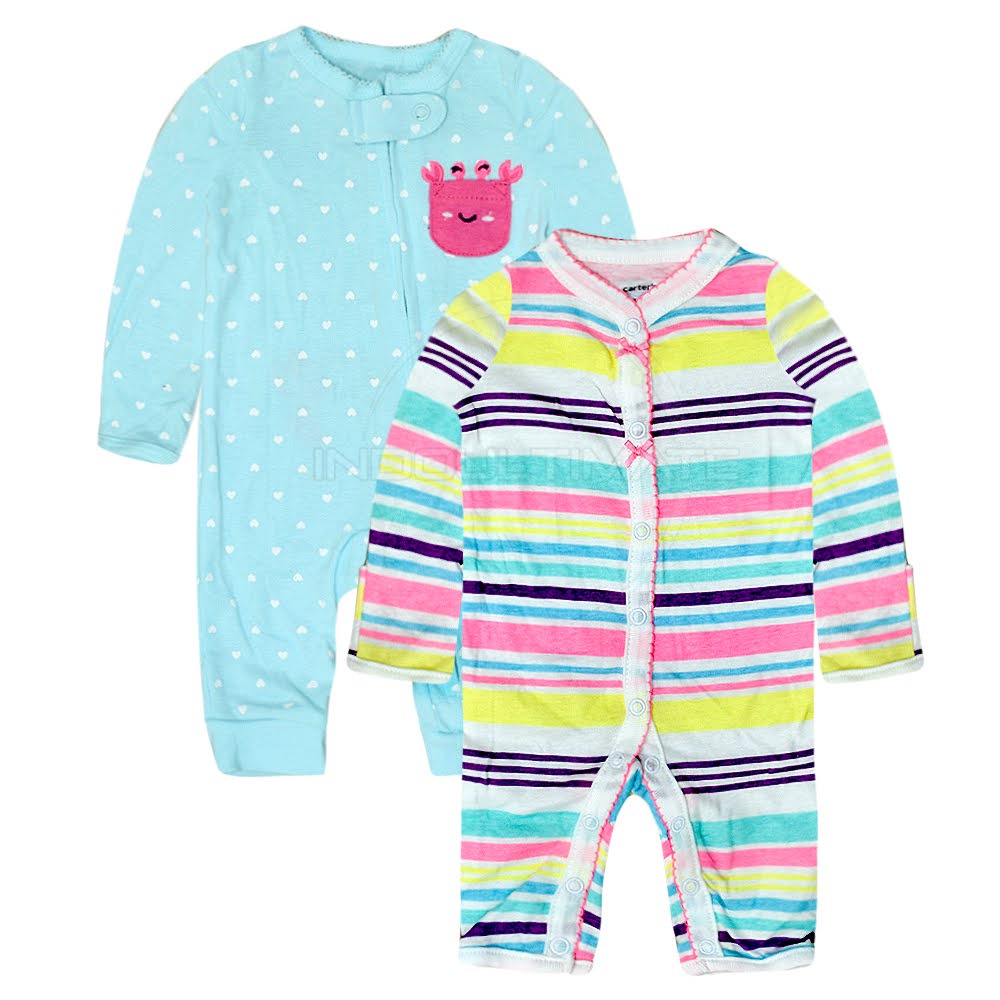 Sleepsuit jumsuit Bayi Kaki Buka 100% COTTON Jumper baju tidur piyama Kaki Buka Bayi Newborn BN-5213