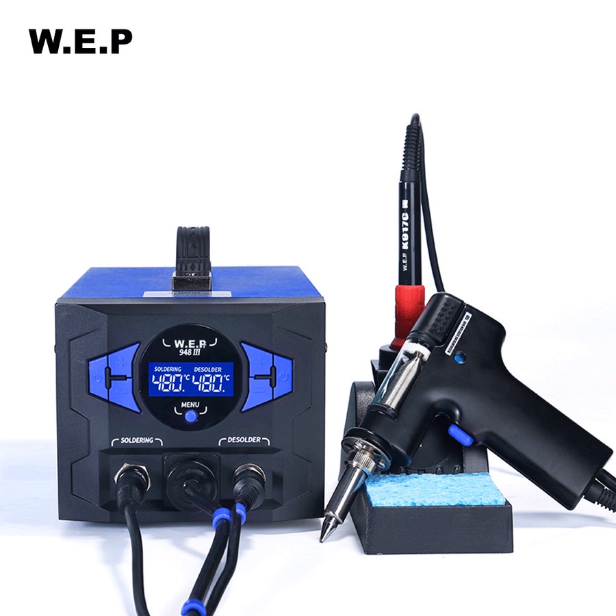 WEP 948 III 2 in 1 Desoldering Digital And Soldering Station 200c-480c