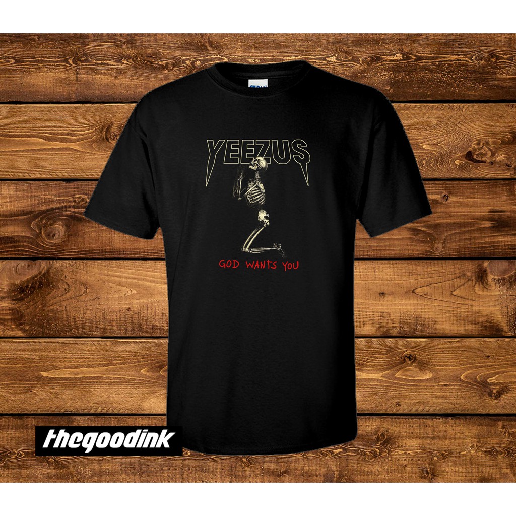 Kaos Kanye West Yeezus 4 Hitam - Original Gildan T-shirt DTG Print