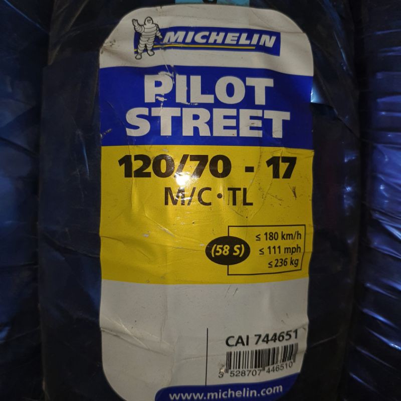 Ban Luar Michelin 120/70-17  130/70-17 Pilot Street Tubeless