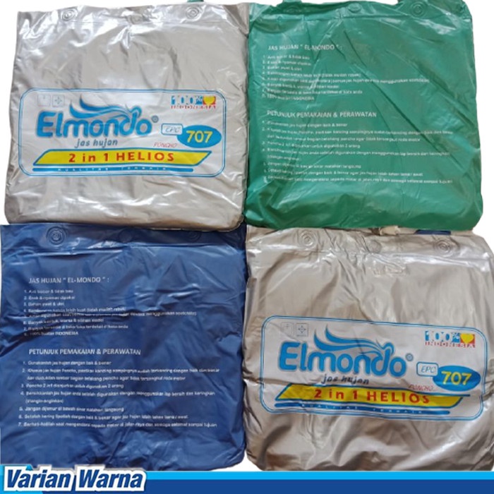 misi- Jas Hujan Elmondo 2in1 Helois 2 Kepala Double Ponco Jas Hujan Poncho