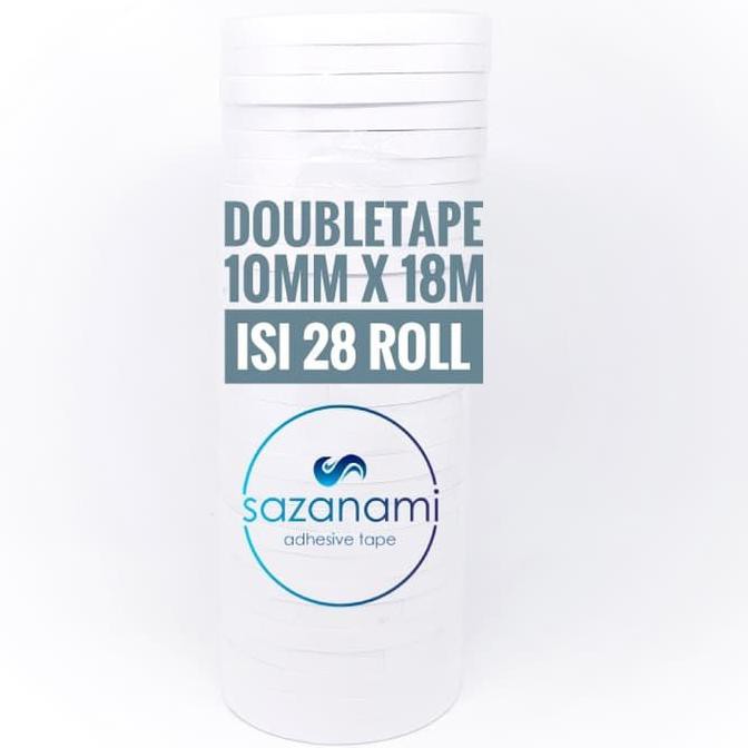 

Baru Double Tape 10Mm X 18 Meter Doubletape Kertas Putih Sazanami Isi 28Rol Ayo Beli