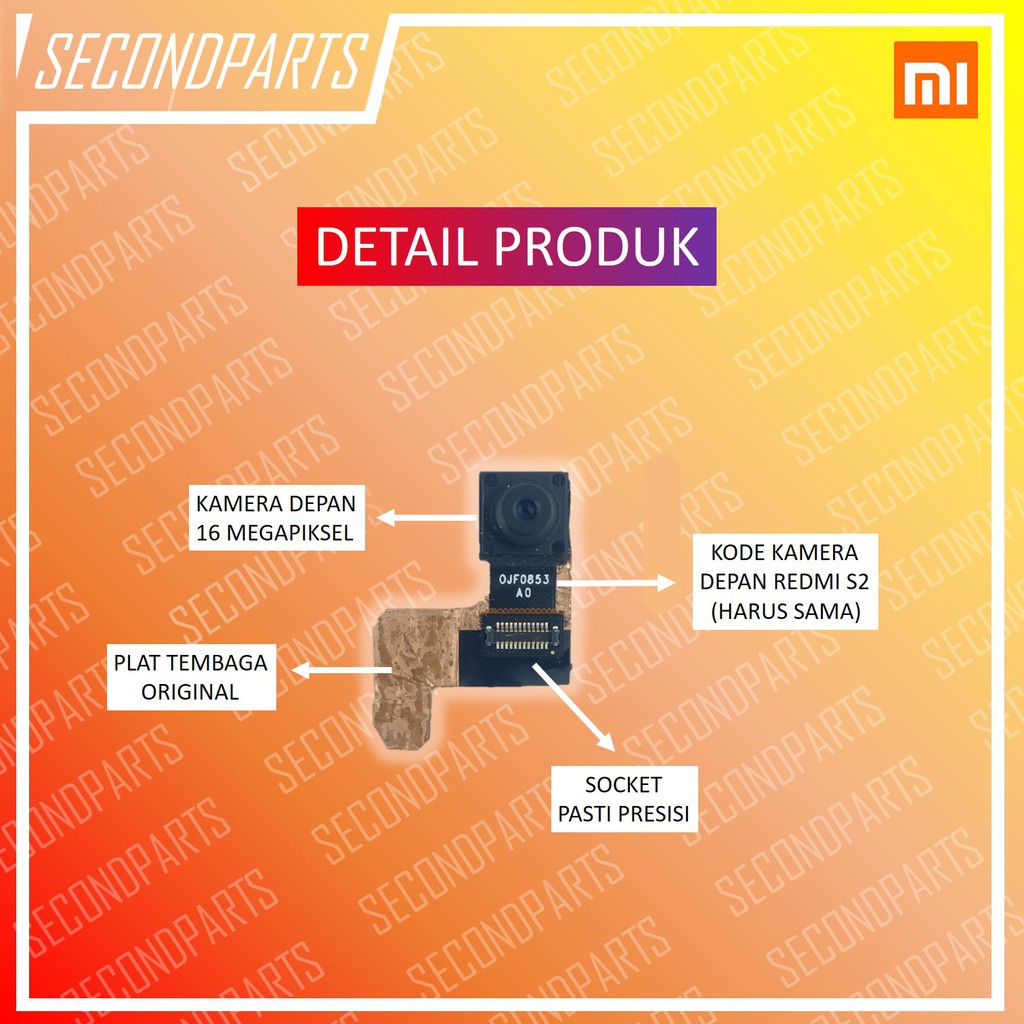 KAMERA DEPAN XIAOMI REDMI S2 ORIGINAL COPOTAN