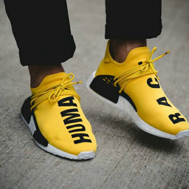Sepatu Adidas NMD Human Race Yellow White