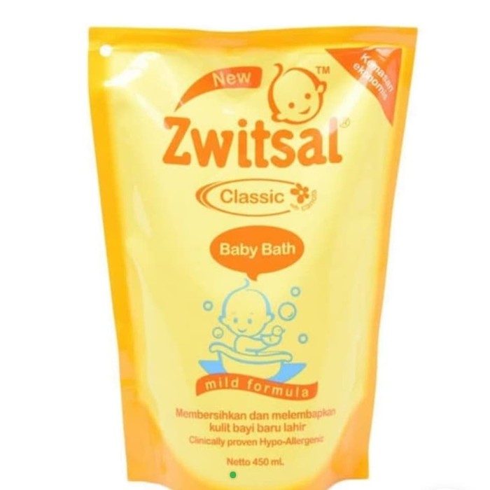 SABUN BAYI ZWITSAL CLASSIC BABY BATH BAYI BARU LAHIR NEWBORN 450 ML REFILL ISI ULANG