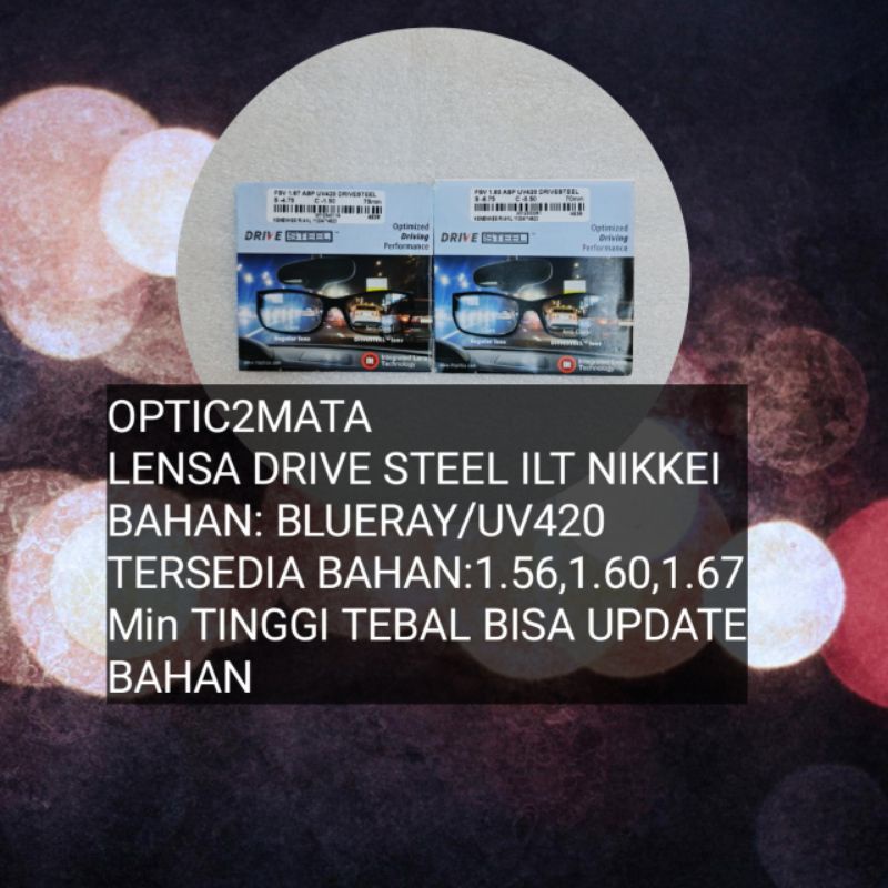 LENSA KACAMATA FSV ILT NIKKEI AS DRIVE STEEL 1.56 1.60 1.67 NORMAL MINES