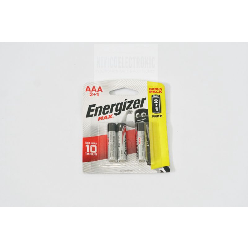 Baterai ENERGIZER MAX ALKALINE AAA A3 BELI 2 GRATIS 1