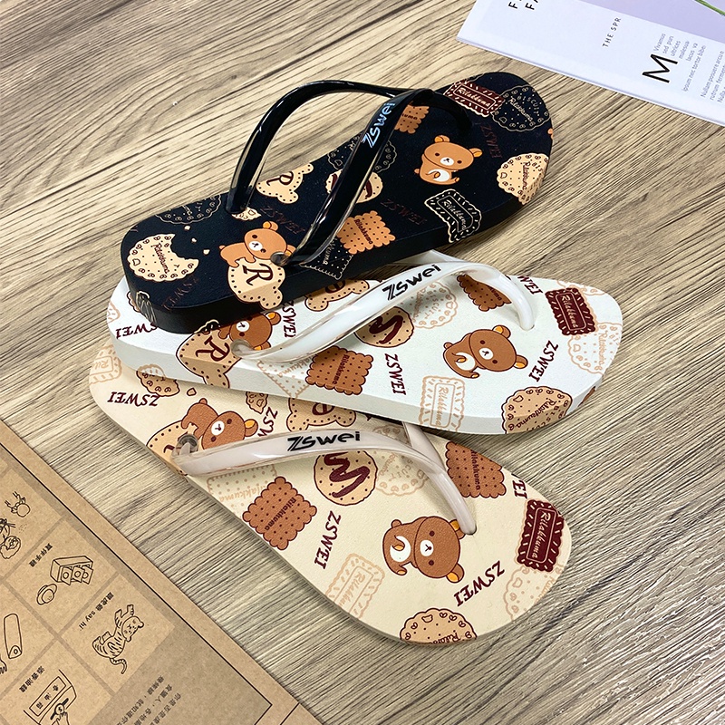 SANDAL JEPIT WANITA RILAKKUMA BISKUIT | SENDAL JAPIT CEWE DEWASA LUCU SEKALI