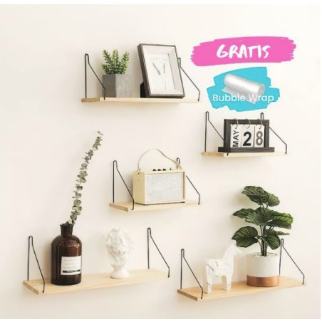 Rak Dinding minimalis 50x13 Besi Gantung Minimalis Rak Kosmetik Rak bunga Shelf Organizer Serbaguna