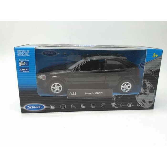 miniatur mobil honda civic diecast welly 28 mirip ferio nouba wonder