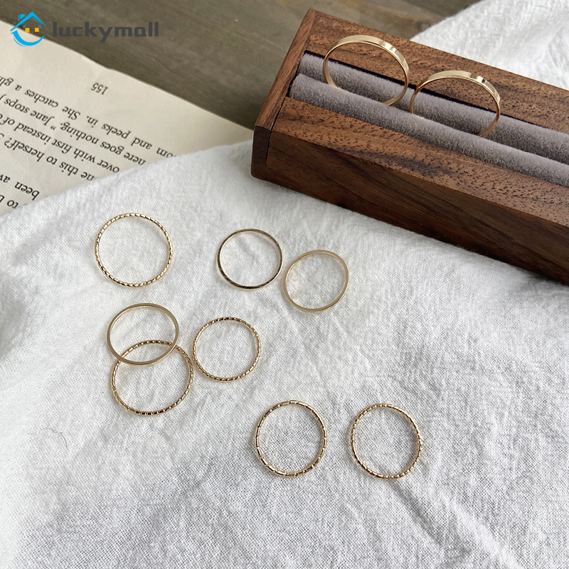 10Pcs/Set joint ring silver alloy ring women jewelry accessories