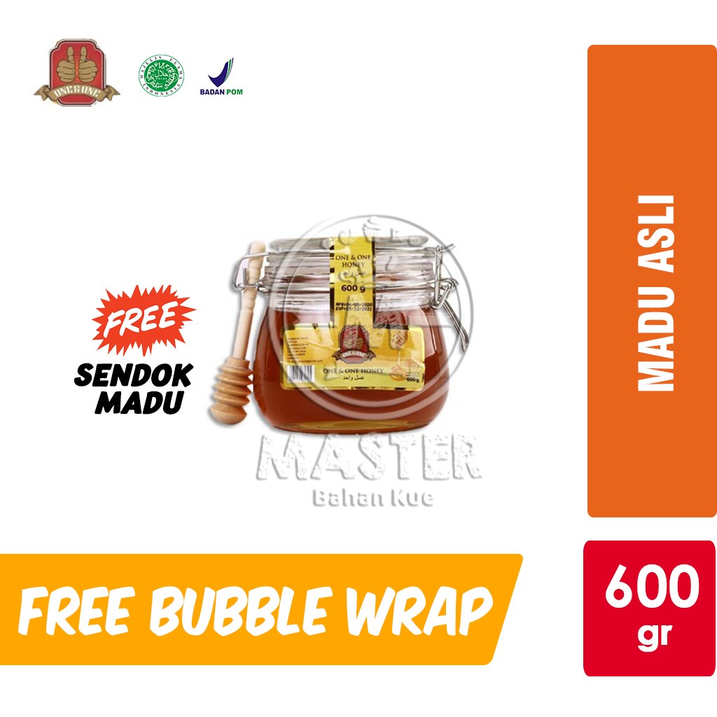 

Madu One & One / Honey / Madu Murni [Toples Kaca 600gr]