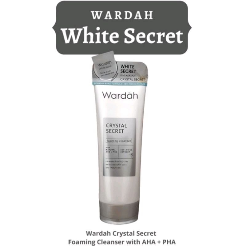 WARDAH WHITE CRYSTAL Secret Facial Wash With Natural AHA Original 100%