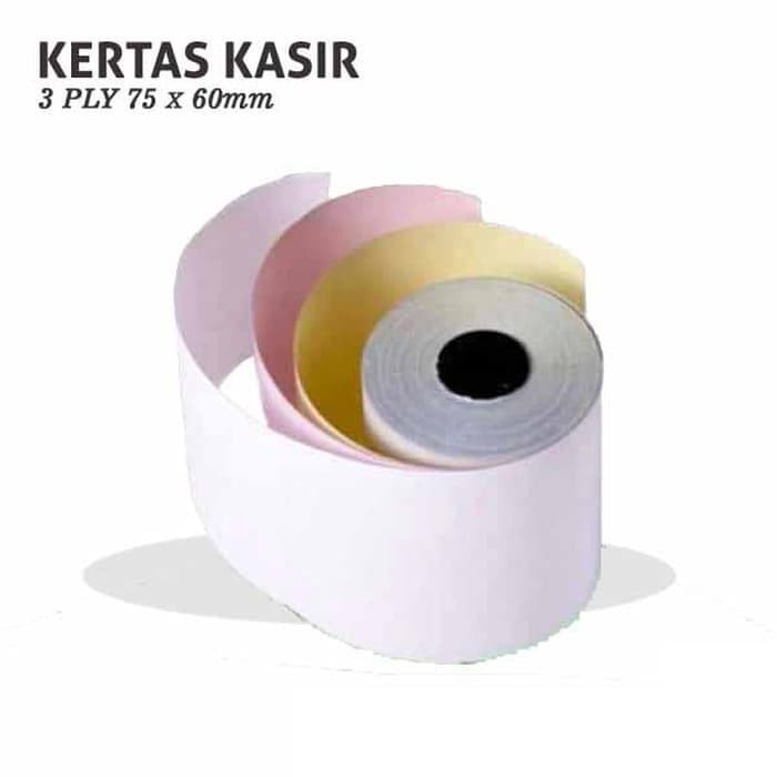 

KERTAS STRUK KASIR NCR 3 PLY 75 X 60 mm 75 X 60 75X60 - RANGKAP 3 PUTIH-PINK-KUNING