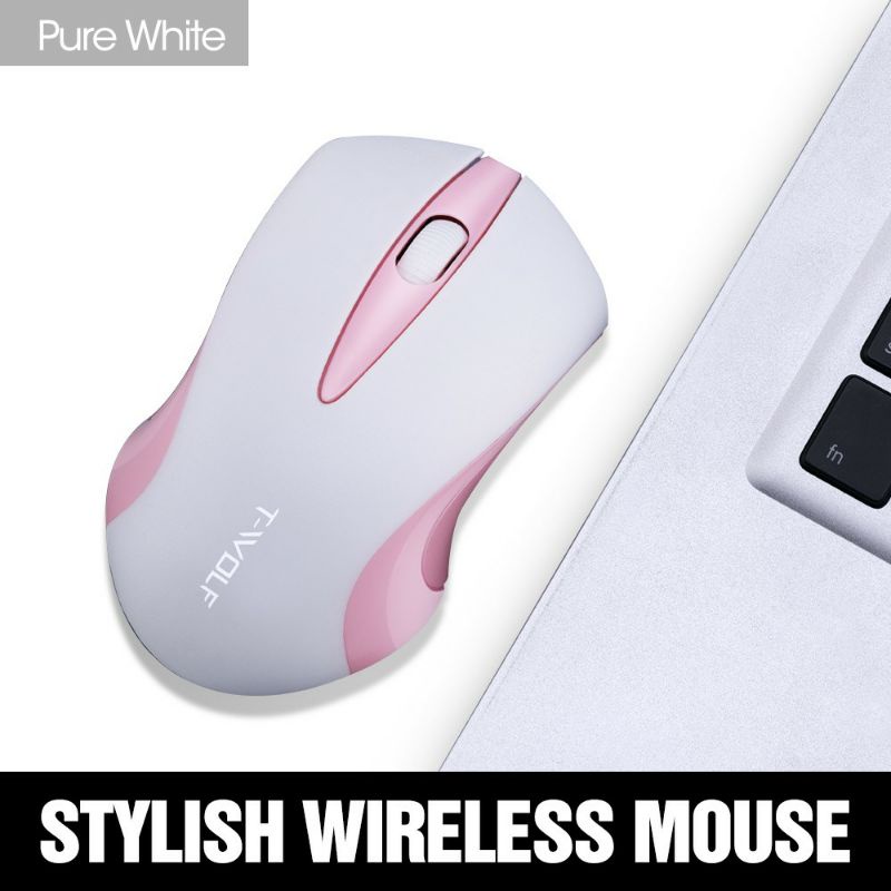 Wireless Mouse 10meter Tanpa Kabel Murah - Putih