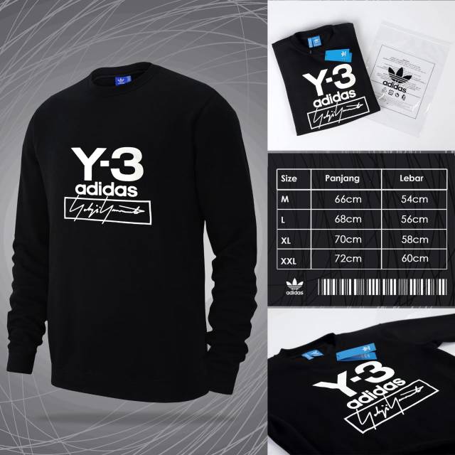 CREWNECK SWEATSHIRT ADIDAS Y-3 YOHJI YAMAMOTO (BLACK)