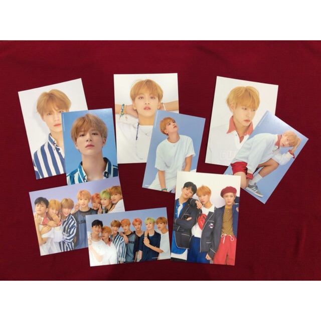 nct dream we go up postcard & photo pc [jeno, haechan, renjun, mark unit & group]