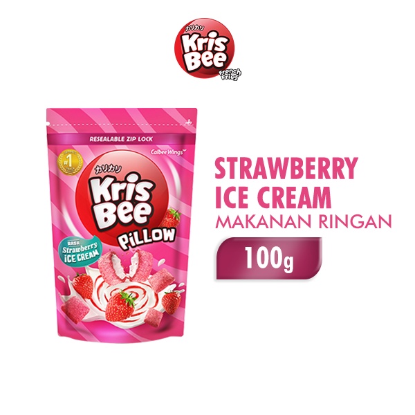 

Krisbee Pillow Strawberry Ice Cream 100 gr