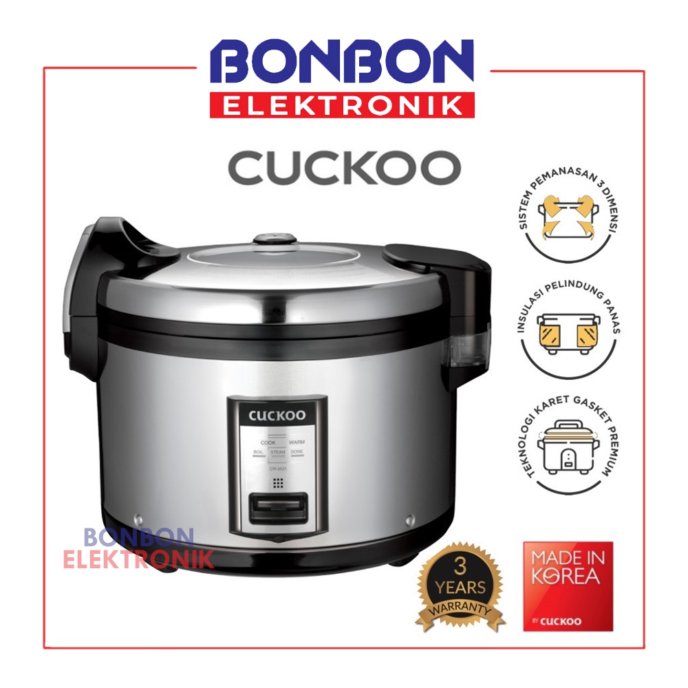 CUCKOO Commercial Mechanical Rice Cooker CR-3521 6L No.1 in Korea