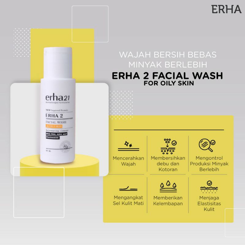 ERHA 2 Facial Wash for Oily Skin 60 ml