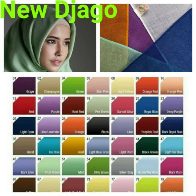 Kerudung Paris polos/Hijab segi empat halus dan grosir