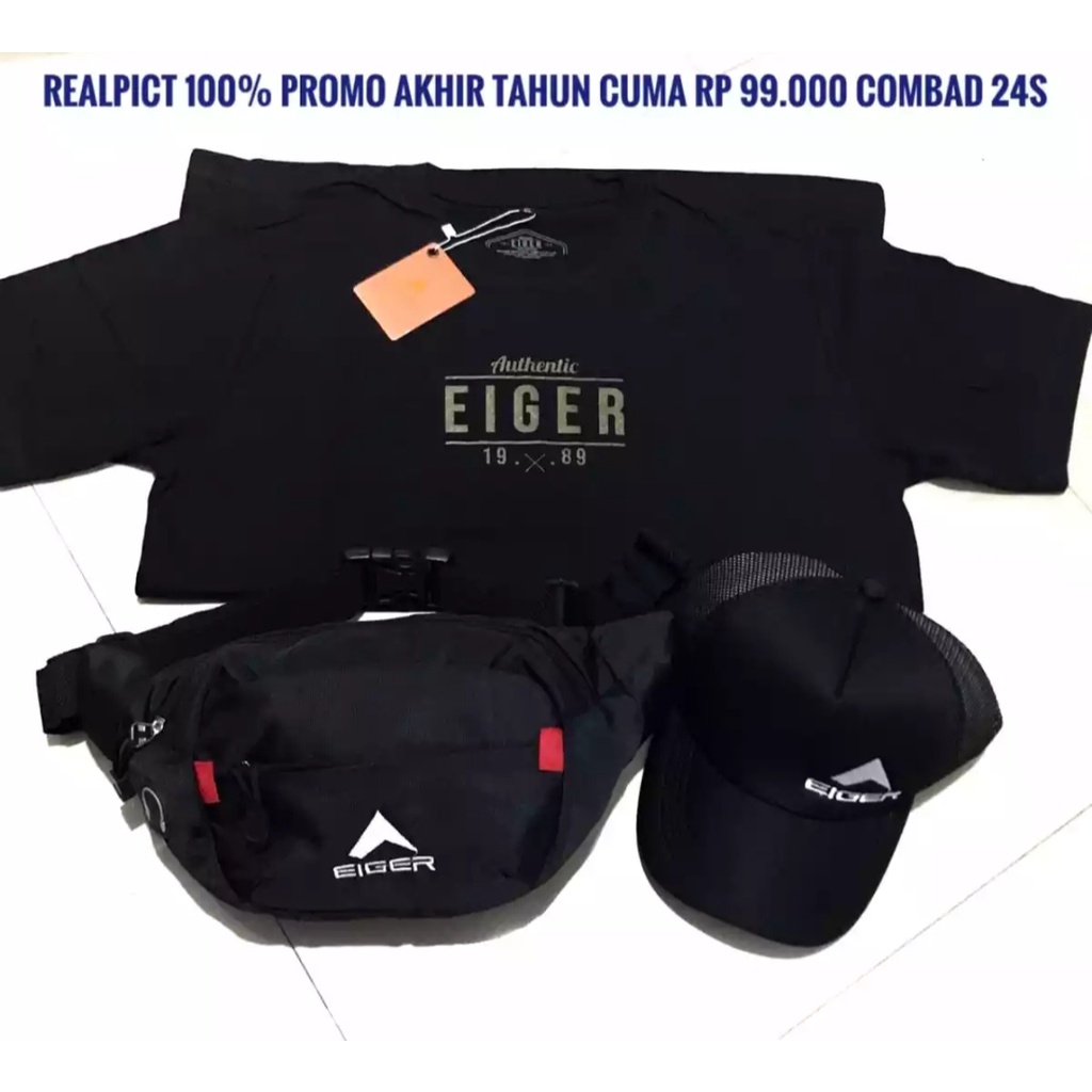 KAOS Distro Bonus Tas Weistbag dan Topi Trucker / kado cowok 1 paket / hampers kado cowok ulang tahun / paket hemat pria komplit / topi pria distro ori / paket hemat pria komplit