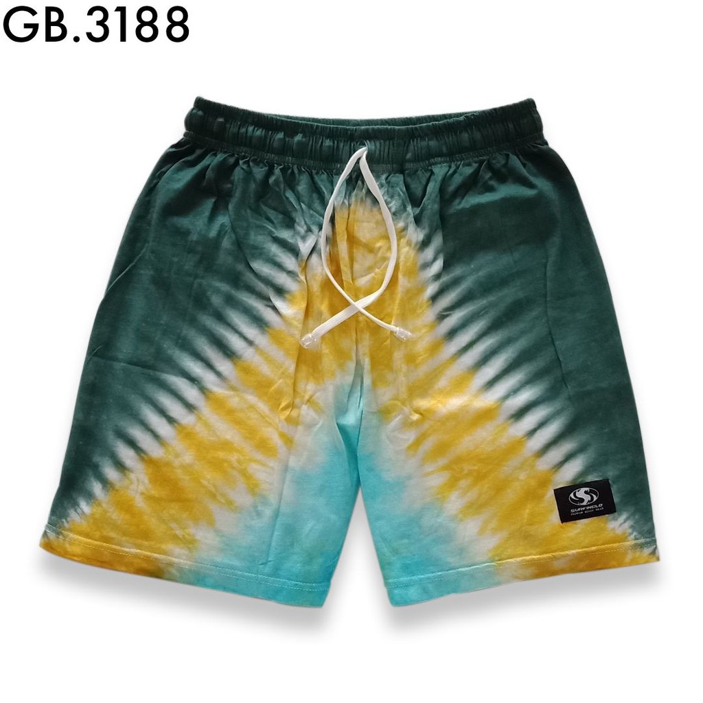 SURFINCLO CELANA  BOXER PANTAI PENDEK  TIE  DYE  BOXER 