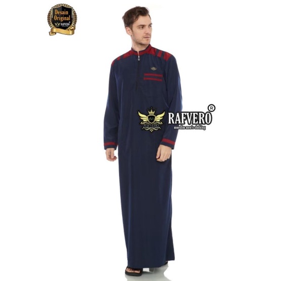 Baju Muslim Jubah Pria Original Rafvero Pria Free Peci+gantungan kunci+tasbih - Jubah pria -  Jubah muslim - Baju muslim