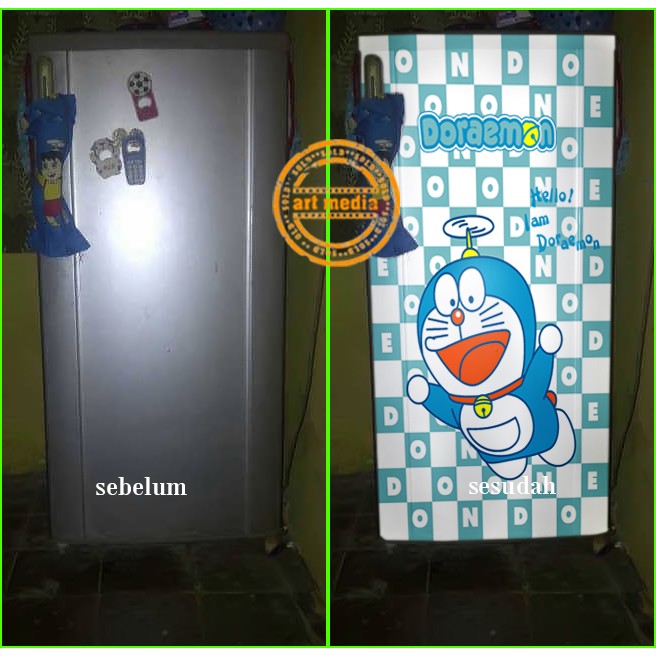 STIKER KULKAS DORAEMON